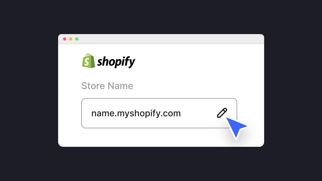 How to change your Shopify name