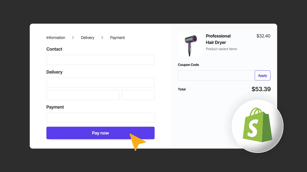 shopify checkout pages