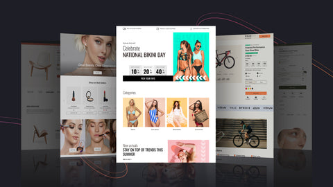 b2c landing page design examples