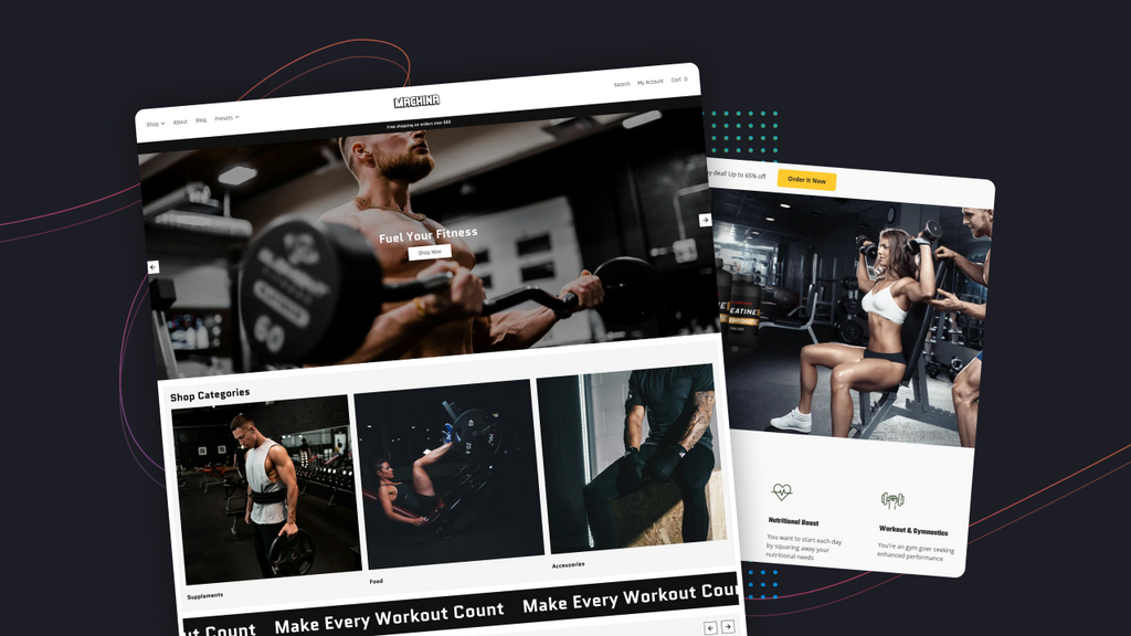 fitness landing page examples