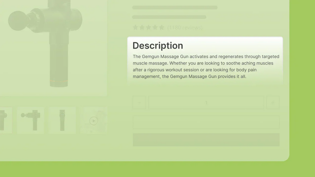 Shopify product description