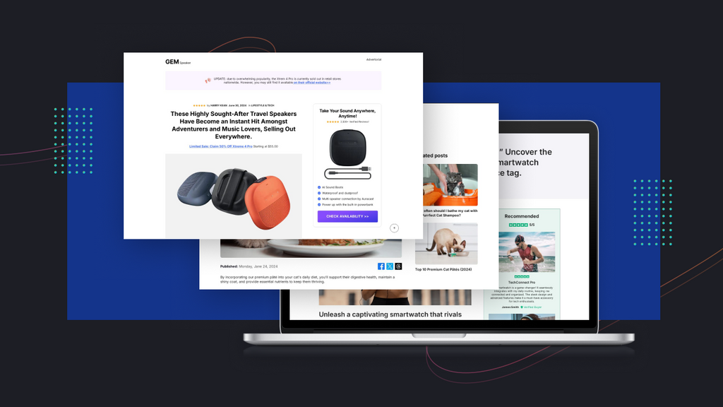 isticle landing page examples