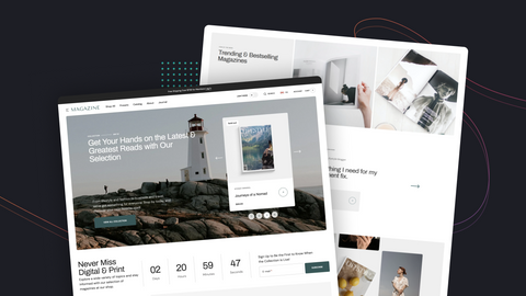 book landing page