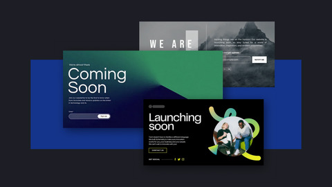 coming soon landing page