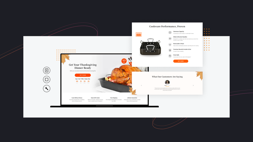 high-converting thanksgiving landing pages