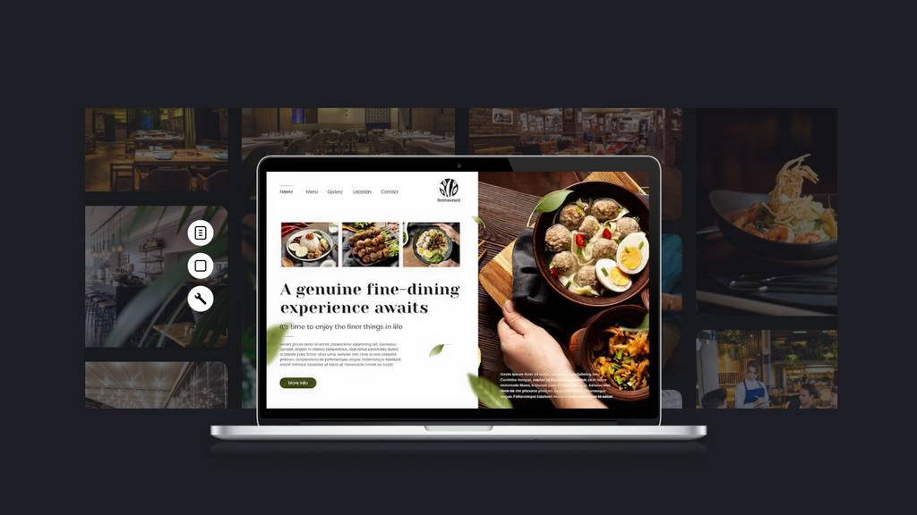 restaurant landing page