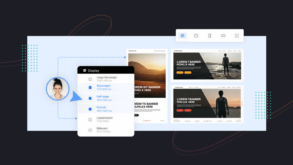 website banner sizes