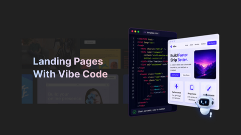 landing pages with vibe code
