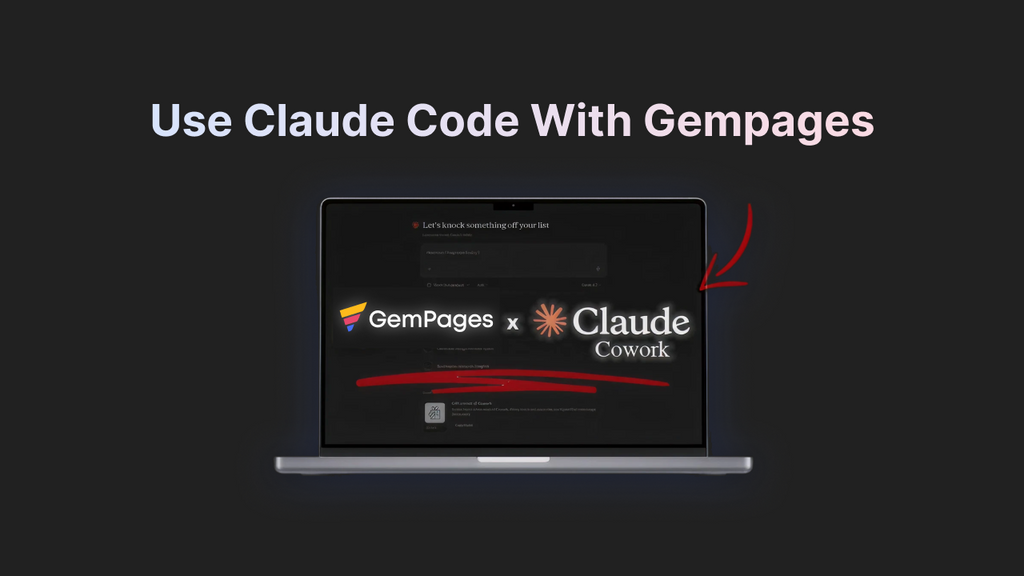 use claude code with gempages