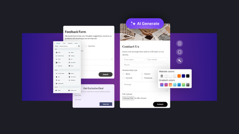 ai contact page builder