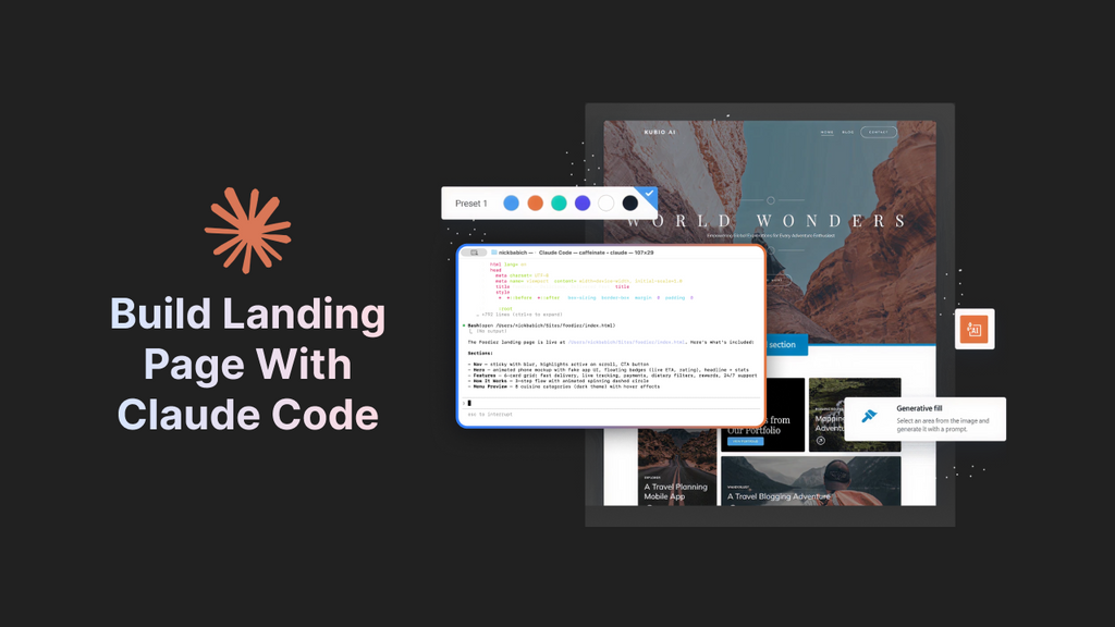 build landing page with Claude Code
