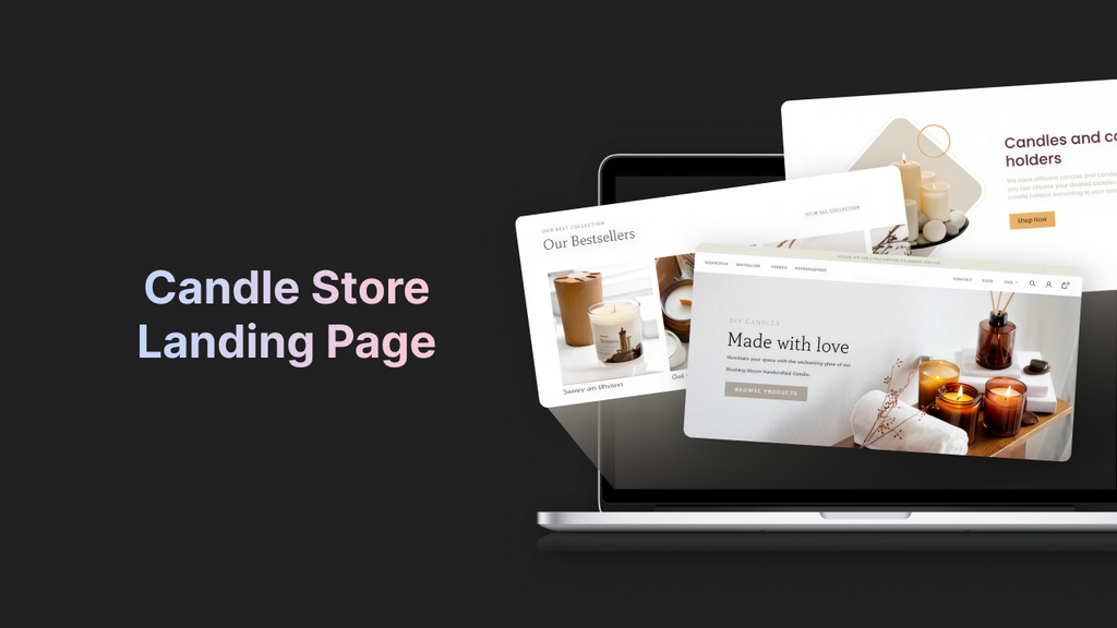 candle store landing page