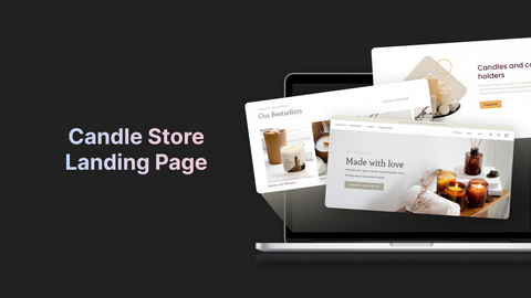 candle store landing page