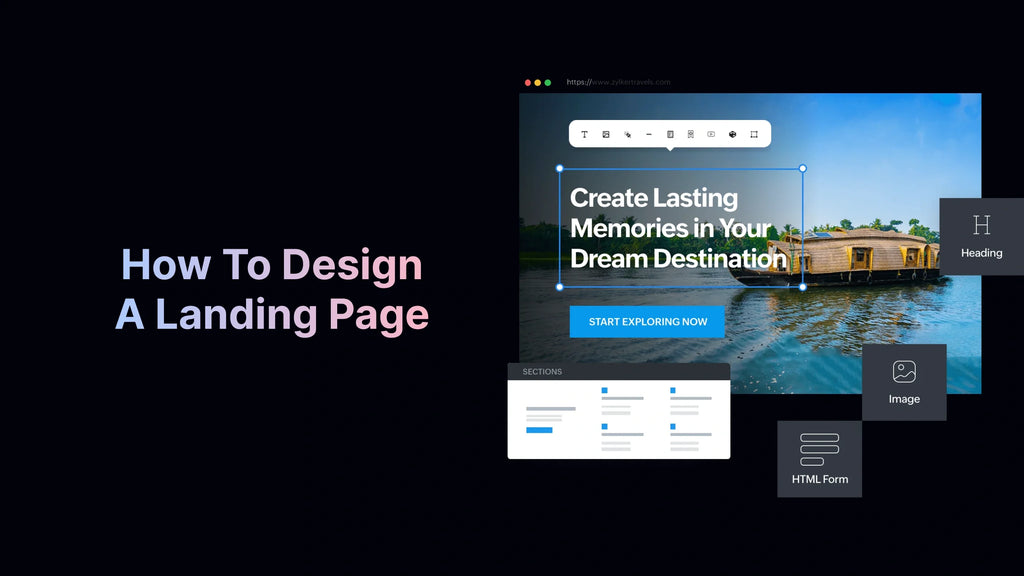 how to design a landing page