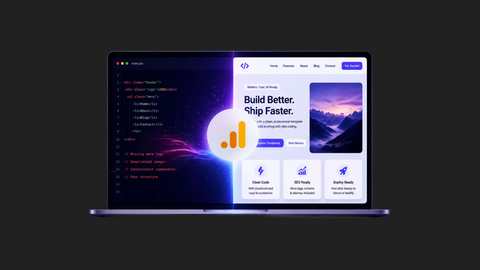 integrate google analytics 4 with vibe code landing pages