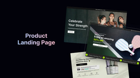 product landing page
