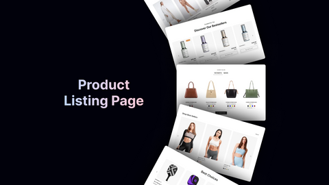 product listing page