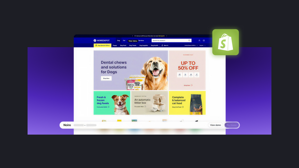 shopify pet stores