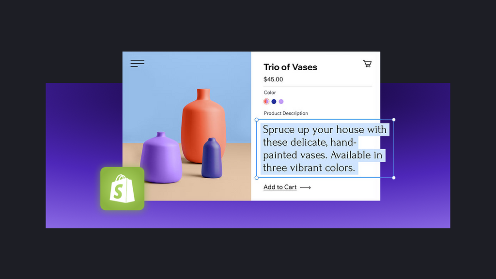 shopify product description