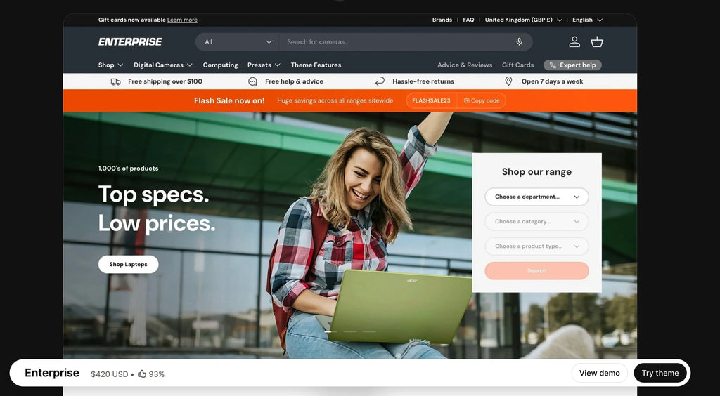 Enterprise Shopify Theme Review