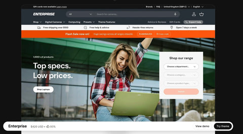 Enterprise Shopify Theme Review