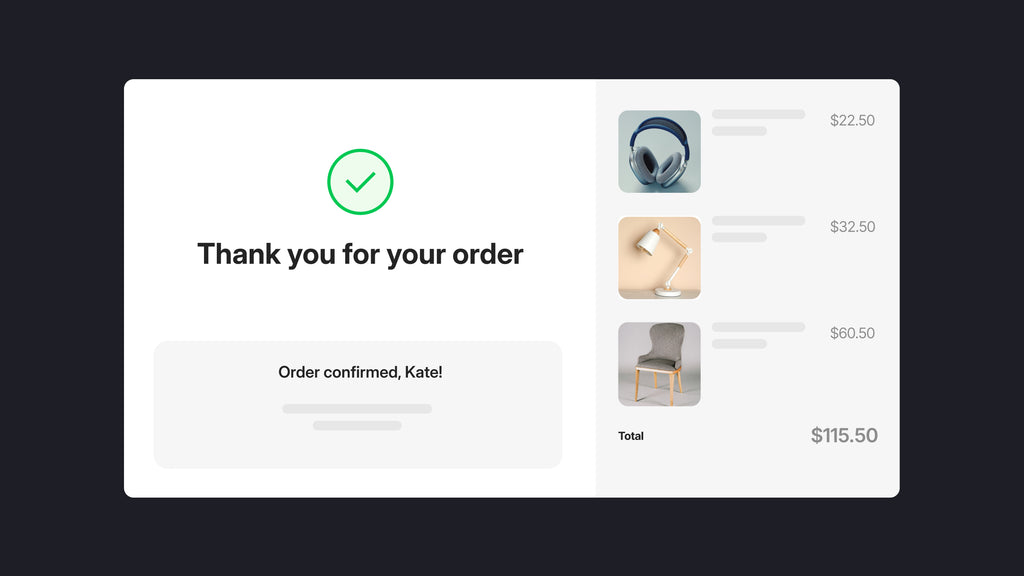 gempages order confirmation page