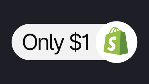 Shopify one dollar 3 months free trial