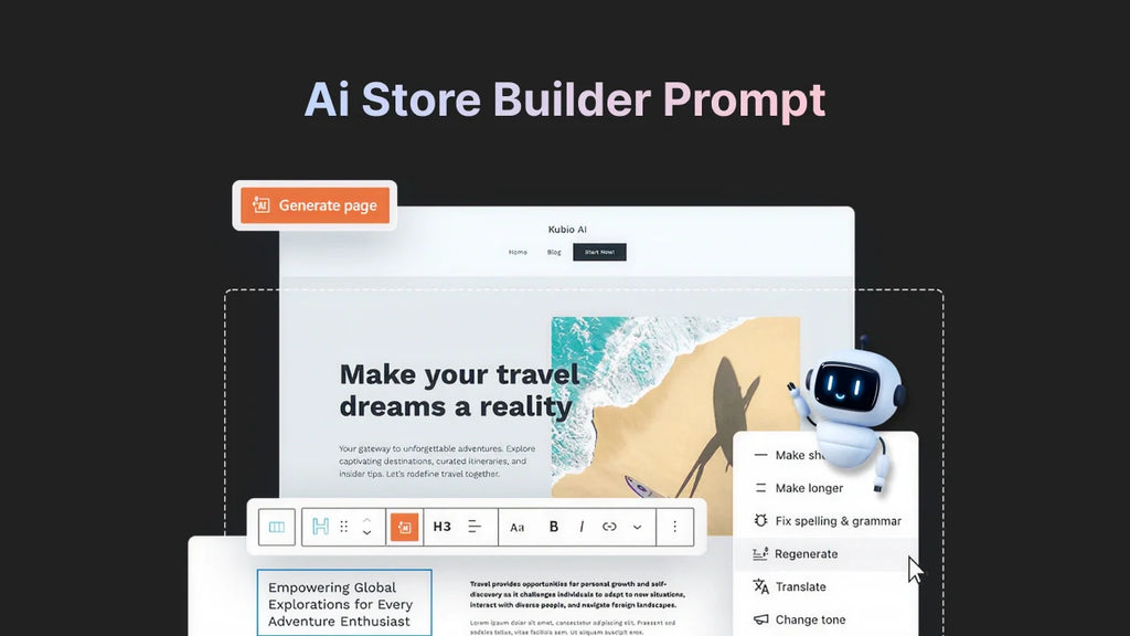 AI Store Builder Prompt Guide: 100+ Shopify Store Prompts – GemPages