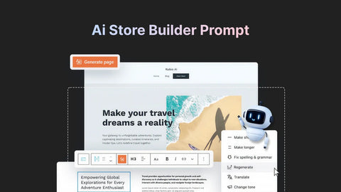 AI Store Builder Prompt Guide: 100+ Prompts to Create a Shopify Store Faster