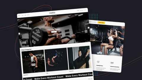 fitness landing page examples