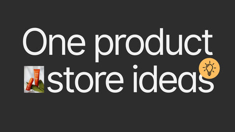 One product store ideas