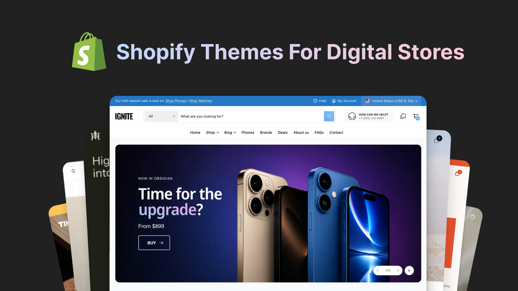 shopify themes for digital products