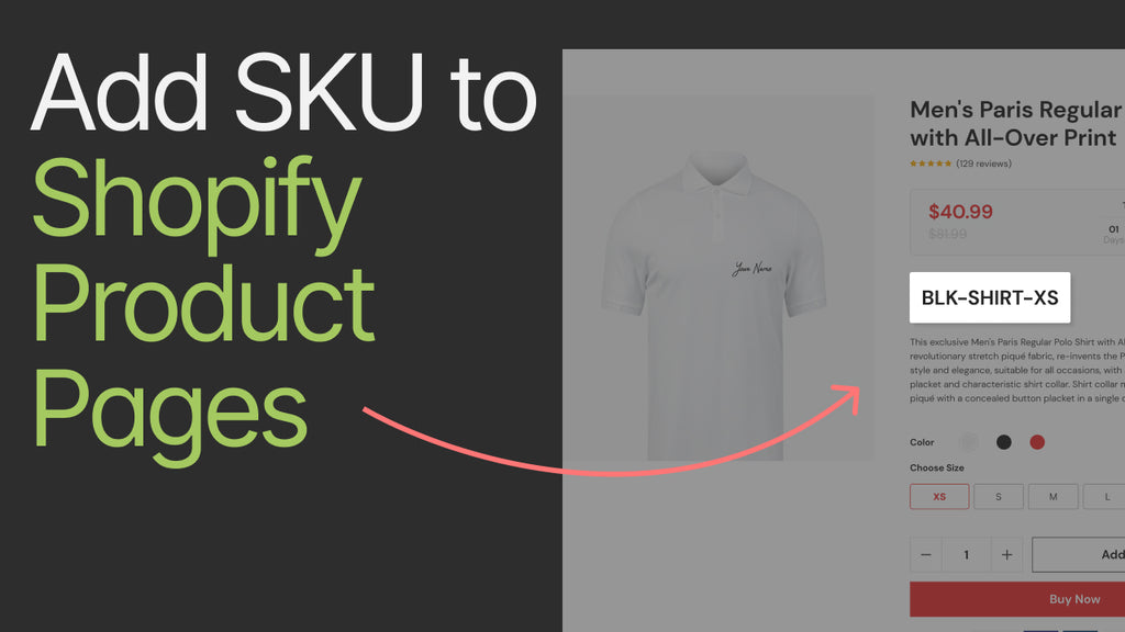 How to Add SKU to Shopify Product Pages in 7 Minutes